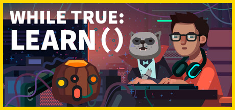 while True: learn() — original-game artwork